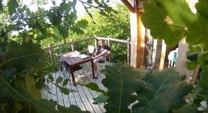 Les cabanes dans les arbres de Brigitte et Pascal